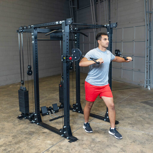 Body-Solid Functional Trainer Attachment with Weight Stacks For Sale